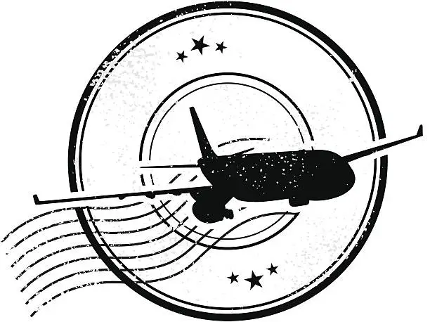 Vector illustration of Grunge travel stamp
