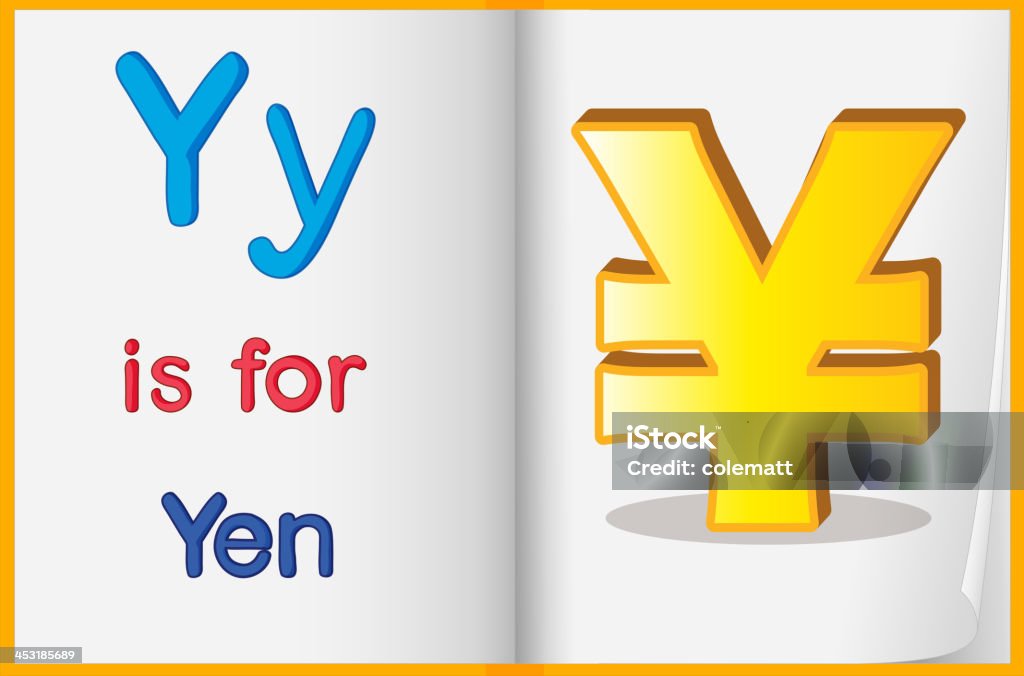 La devise Yen - clipart vectoriel de Apprentissage libre de droits
