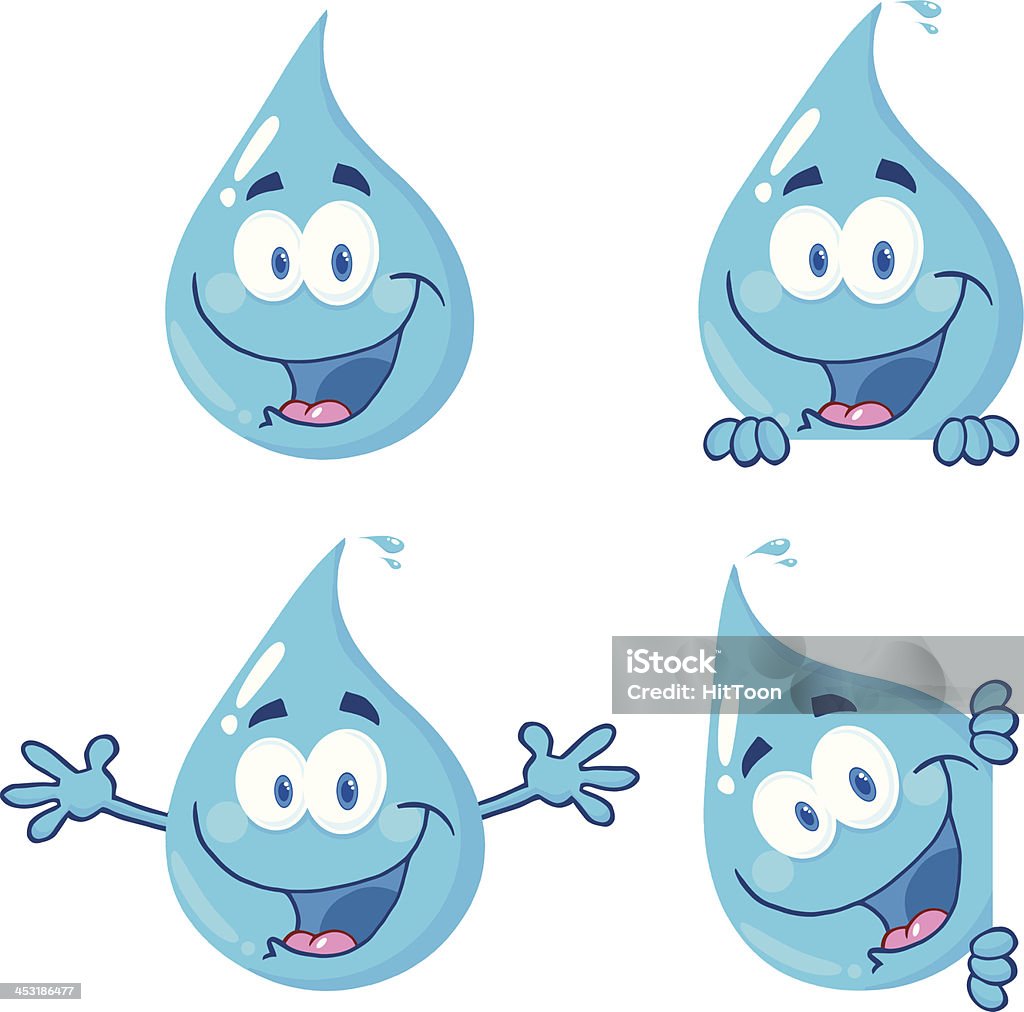 Water Drop Collection Stock Illustration - Download Image Now - Water, Drop,  Cartoon - iStock