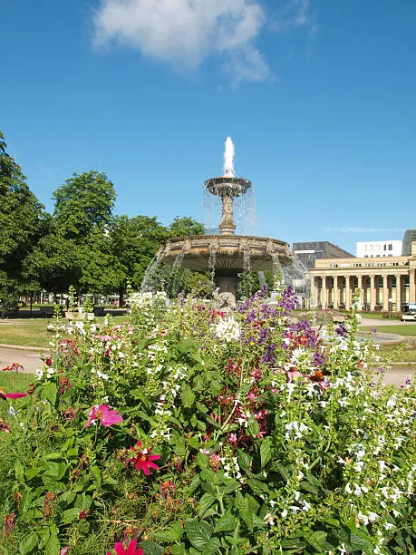 The Schlossplatz (Castle square) in Stuttgart, Germany