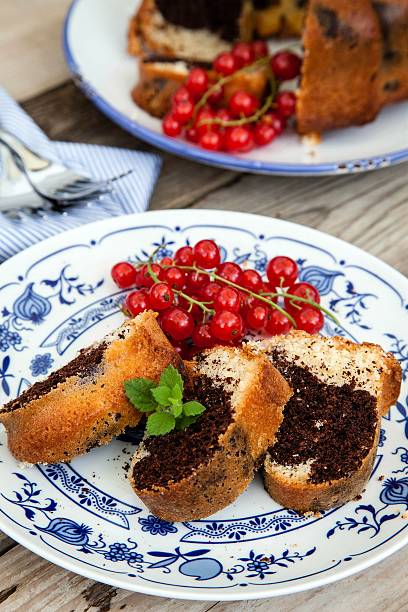 Stück marble cake – Foto