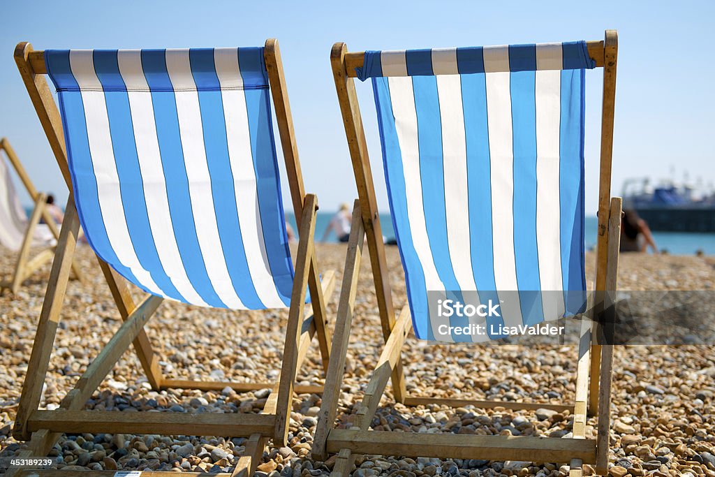 Vintage Deckchairs - Royalty-free Brighton - Brighton and Hove Foto de stock