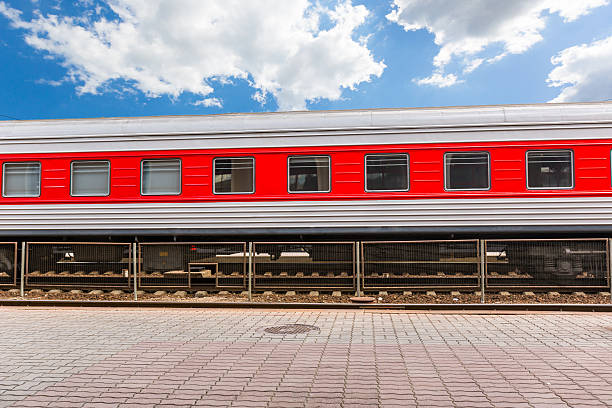 Train at Station in Vilnius