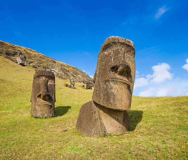 istock Moai on Rano Raraku Slope, Easter Island, Chile 453194061