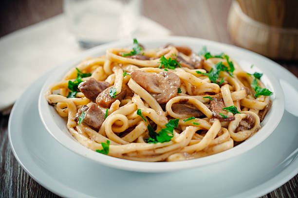 Tagliatelle with mushrooms