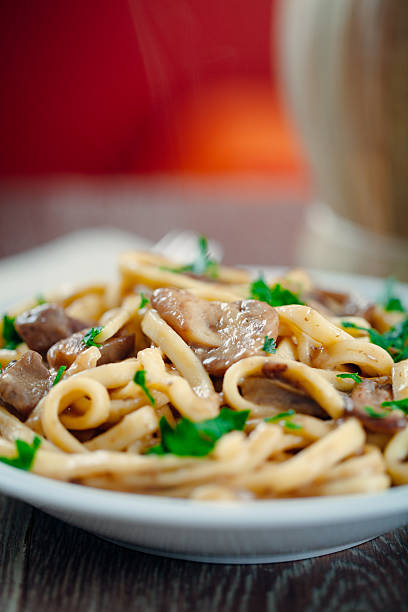 Tagliatelle with mushrooms