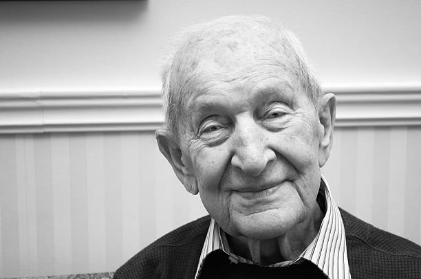 istock Senior male 88 years old with quizzical smile 453195255