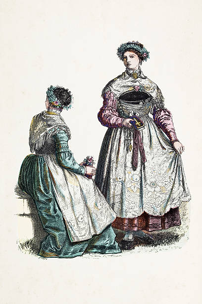 istock Bavarian bridesmaid from Starnberg in traditional clothing 1870 453195909