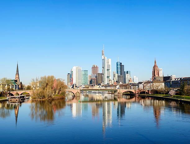 istock Frankfurt City Skyline and Main River in Germany 453196613