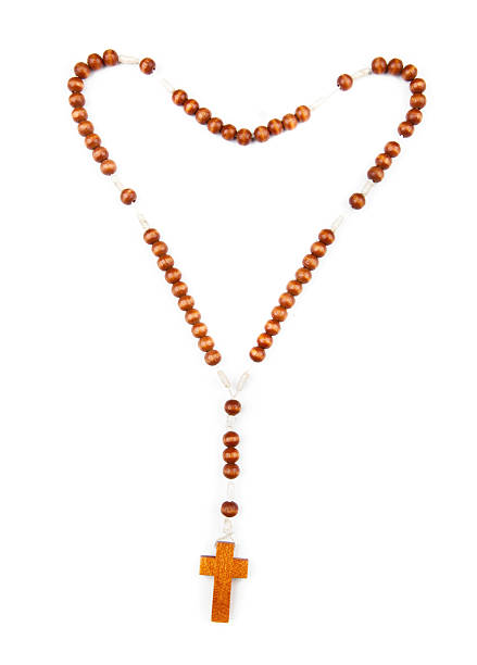 istock Wooden rosary beads 453197797