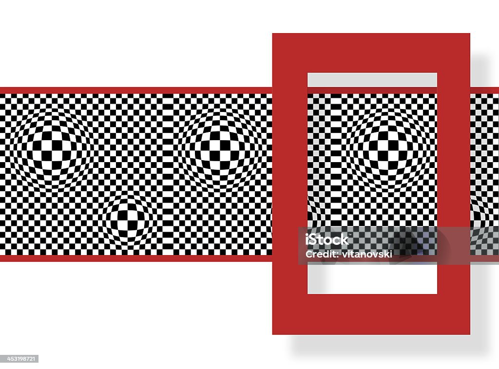 Красный sguare - Стоковые иллюстрации Абстрактный роялти-фри