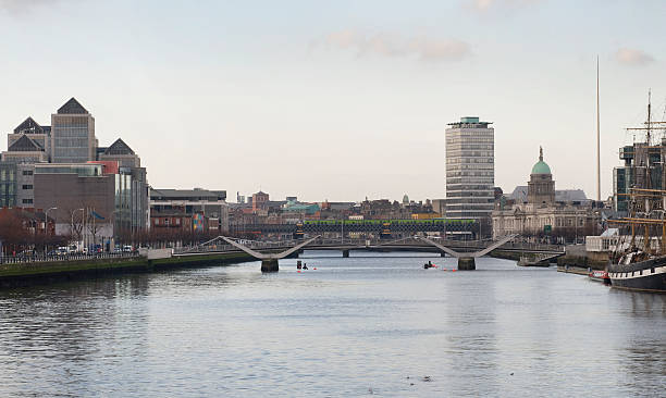 istock Looking west up the River Liffey and Dublin City 453199519