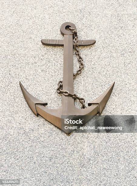 Anchor With Chain Symbol Stock Photo - Download Image Now - Anchor - Athlete, Anchor - Vessel Part, Anchor Chain