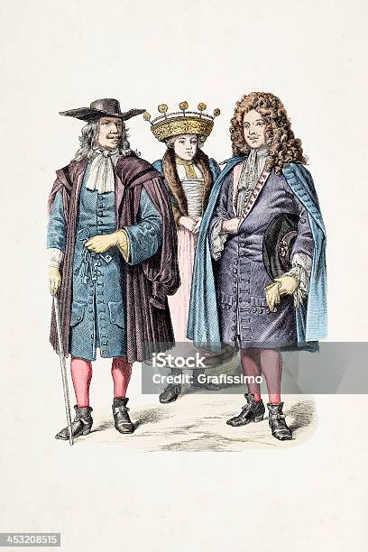 테크에서 및 Bridegroom Of 스트라스부르 메트로폴리스 1670 17세기 스타일에 대한 스톡 벡터 아트 및 기타 이미지 - 17세기 스타일, 프랑스, 독일