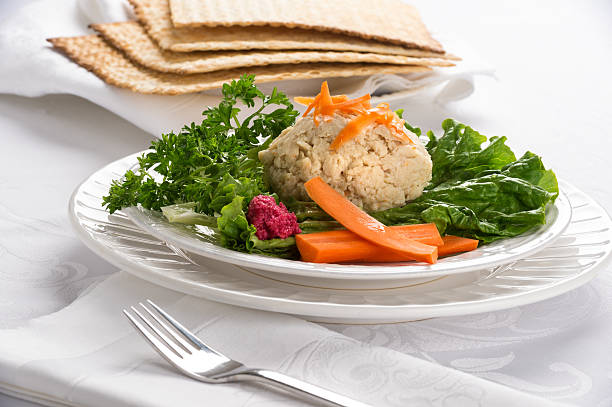Traditional Jewish passover Gefilte Fish
