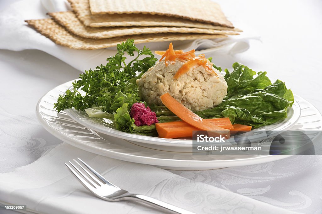 Tradycyjne Jewish Pesach Gefilte Fish - Zbiór zdjęć royalty-free (Bez ludzi)