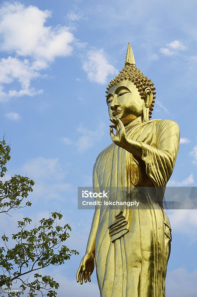 Budda stać w górach Wat Phra That Khao Noi - Zbiór zdjęć royalty-free (Azja)