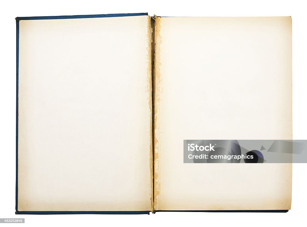 Bloco de papel Vintage isolado - Foto de stock de Caderno de Anotação royalty-free