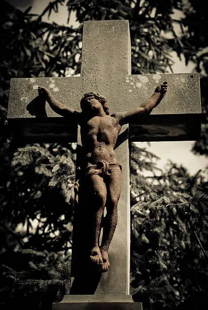 Photo of Rusty orange crucifix