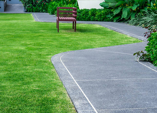 istock Walk path in the roof garden 453218065