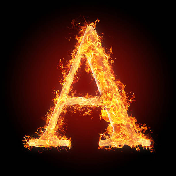 istock Burning letters of English alphabet 453221189