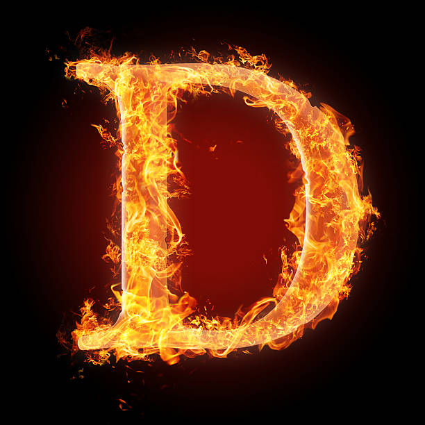 istock Burning letters of English alphabet 453221231