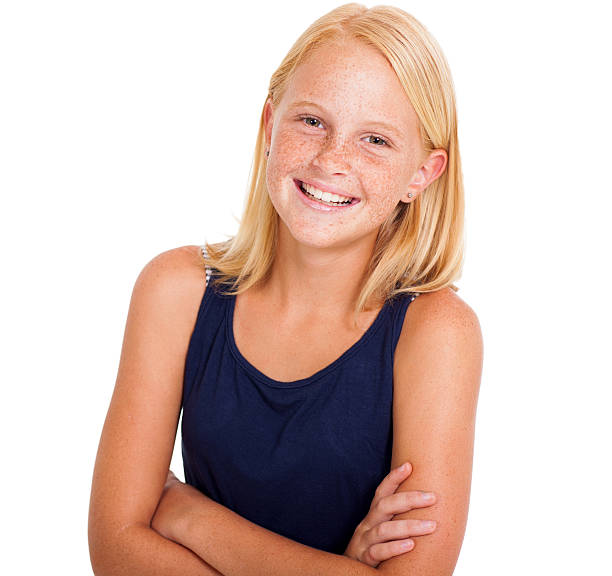 Cute Pre Teen Girl Stock Photo - Download Image Now - Teenage Girls,  Portrait, Blond Hair - iStock