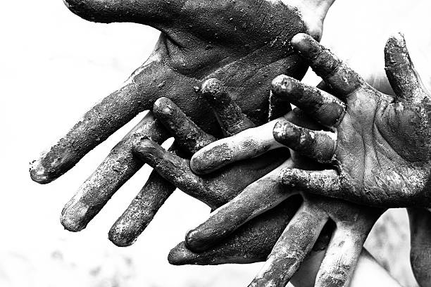 Poverty Dirty hands of poornes child labor stock pictures, royalty-free photos & images