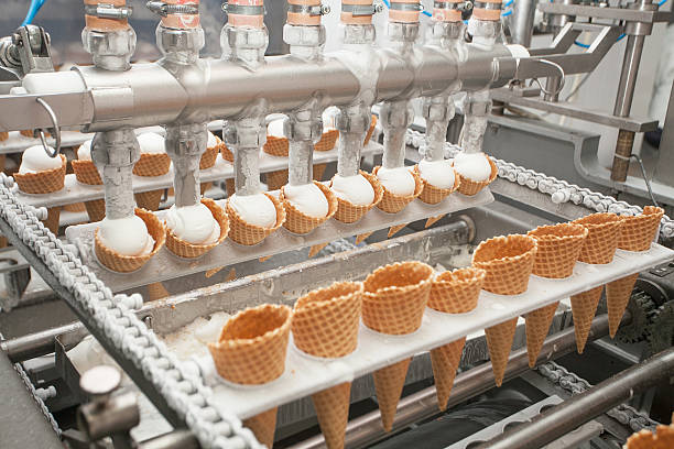 ice-cream on factory