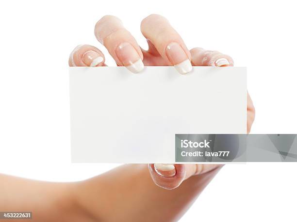 Papel De Mano De Mujer Foto de stock y más banco de imágenes de Adulto - Adulto, Blanco - Color, Carta - Naipe