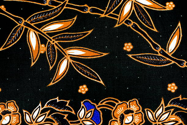 istock Colorful batik cloth fabric background 453222805