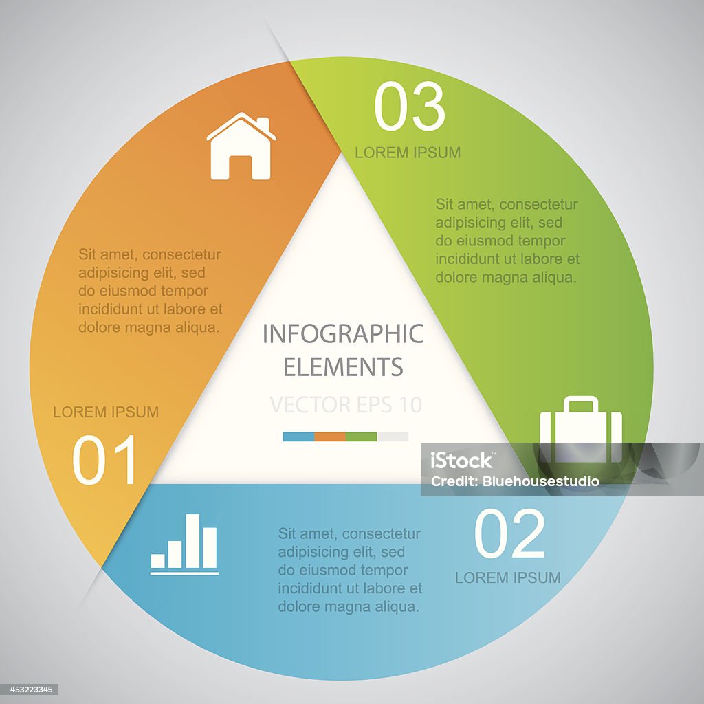 Kreis Infografik - Lizenzfrei Abstrakt Vektorgrafik