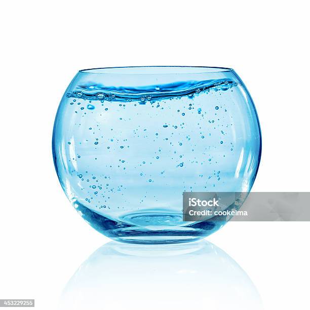 Fish Bowl On White Background Stock Photo - Download Image Now - Circle, Fish Tank, Cut Out