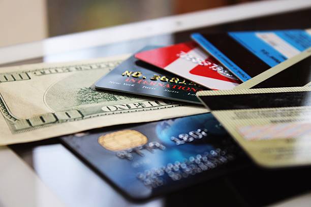 istock Credit cards and banknote (macro) 453232329