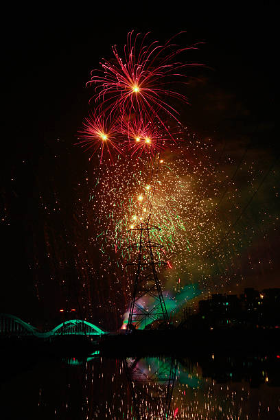 istock Beautiful view of fireworks 453232643