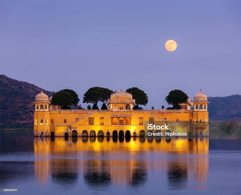 Jal Mahal (Water Palace).  Jaipur, Rajasthan, India Rajasthan landmark - Jal Mahal (Water Palace) on Man Sagar Lake in the evening in twilight.  Jaipur, Rajasthan, India Jaipur Stock Photo