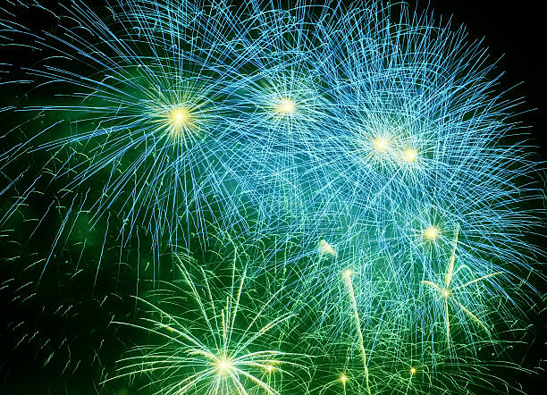 istock Colorful fireworks of various colors over night sky 453234385