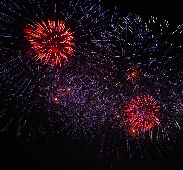 istock Colorful fireworks of various colors over night sky 453234649