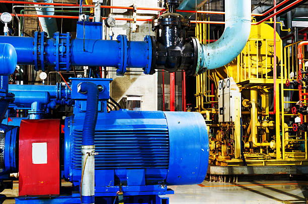 istock Equipment for a heating system in a modern boiling room 453235917