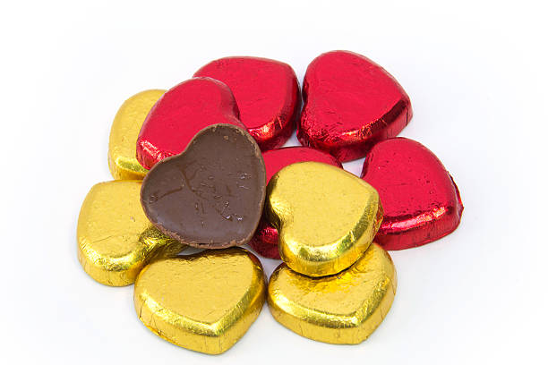 istock chocolate hearts candies on white background 453244029