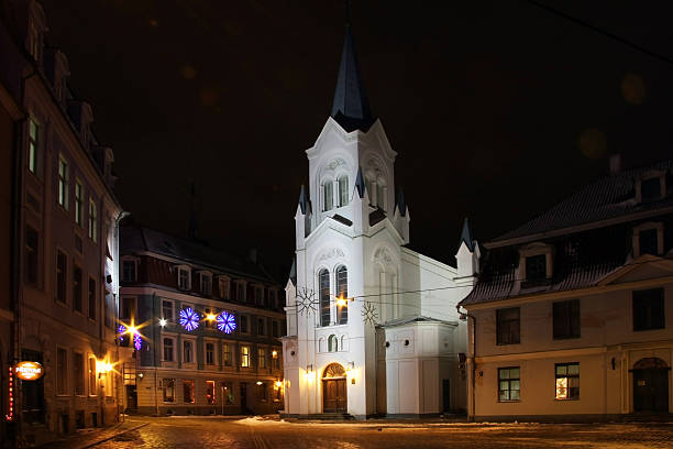 istock night street in the old town 453246343