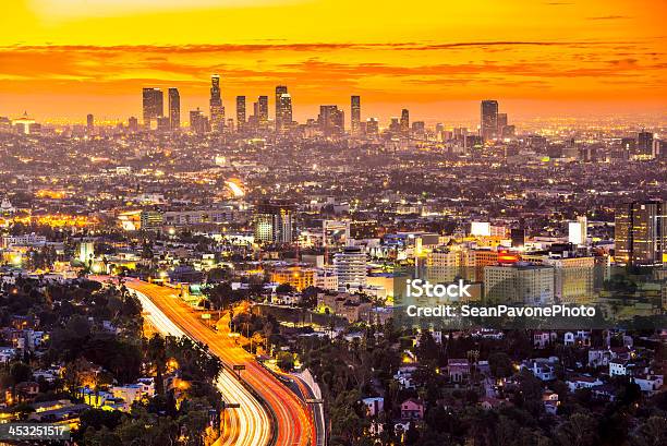 Los Angeles Stock Photo - Download Image Now - City Of Los Angeles, Hollywood - California, Night