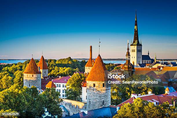 Landscape Image Of Tallinn Estonia On A Clear Day Stock Photo - Download Image Now - Tallinn, Estonia, Old Town