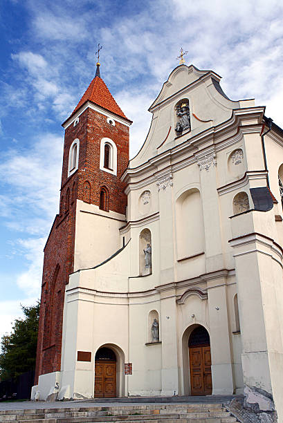 istock The baroque church with a Gothic tower 453253027