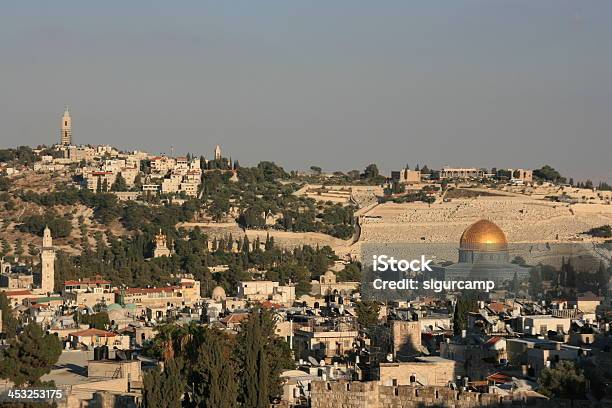 Cúpula Da Rocha Em Jerusalém Antiga Cidade - Fotografias de stock e mais imagens de Antigo - Antigo, Arquitetura, Azul