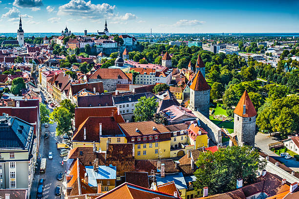 istock Tallinn Estonia Aerial View 453255413