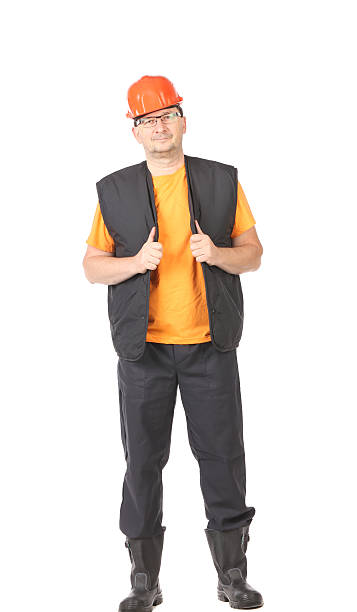 istock Man in workwear and hard hat 453260189