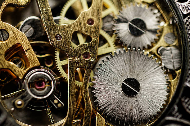 istock Watch gears very close up 453269349