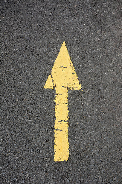 istock asphalt road old painted yellow. 453282541