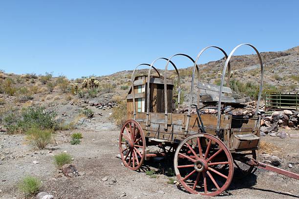istock Old Wagon in Oatman, Arizona 453285325